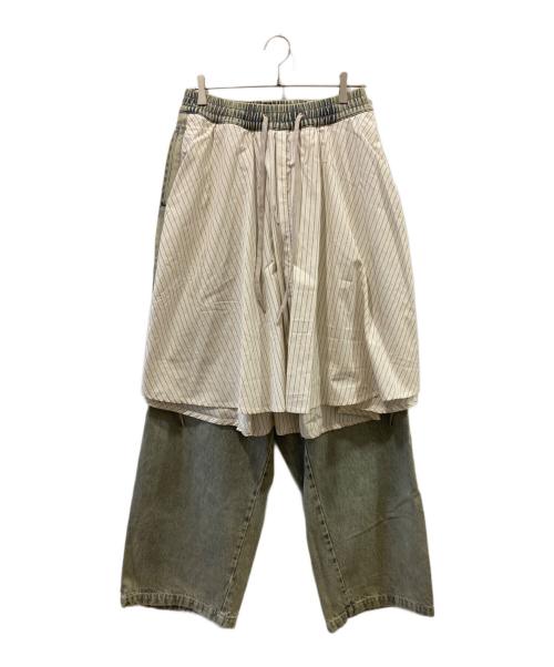 NAMESAKE（ネイムセイク）namesake (ネイムセイク) jacob layered denim pants ブルー サイズ:Sの古着・服飾アイテム