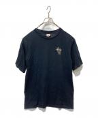 stussyステューシー）の古着「プリントTシャツ」｜ブラック