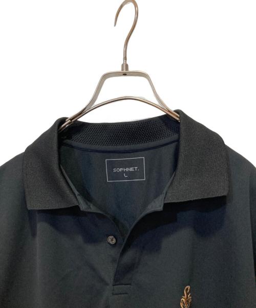 SOPHNET.（ソフネット）SOPHNET. (ソフネット) ポロシャツ ブラック サイズ:Lの古着・服飾アイテム