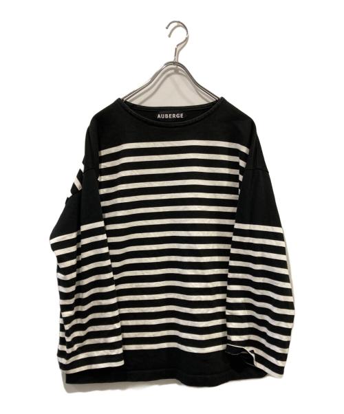 AUBERGE（オーベルジュ）AUBERGE (オーベルジュ) ボーダーカットソー ブラック サイズ:40の古着・服飾アイテム