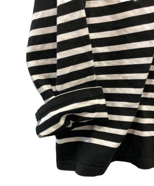 AUBERGE（オーベルジュ）AUBERGE (オーベルジュ) ボーダーカットソー ブラック サイズ:40の古着・服飾アイテム