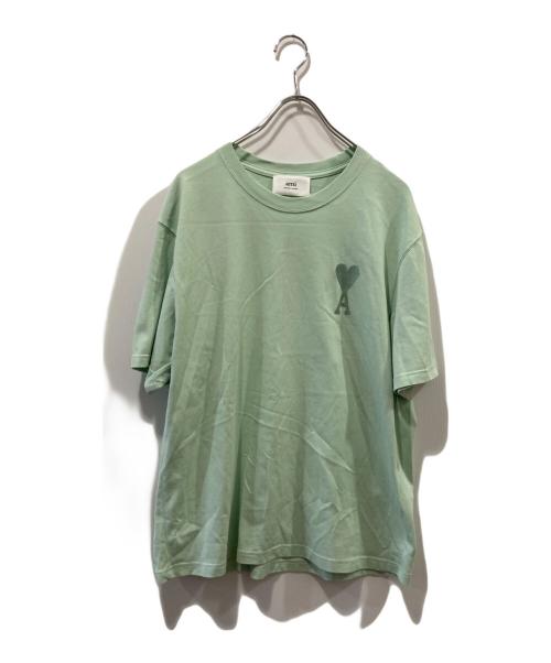 ami（アミ）ami (アミ) ロゴ刺繍Tシャツ グリーン サイズ:freeの古着・服飾アイテム