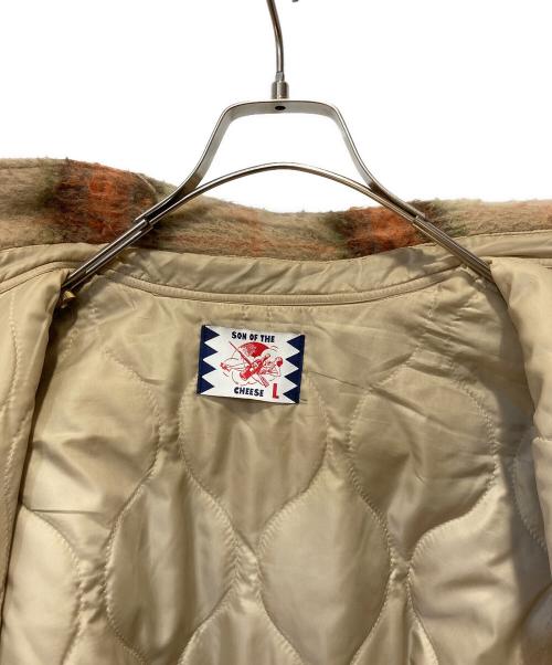 son of the cheese（（サノバチーズ））SON OF THE CHEESE (サノバチーズ) Quilt Shirts ブラウン サイズ:Ｌの古着・服飾アイテム