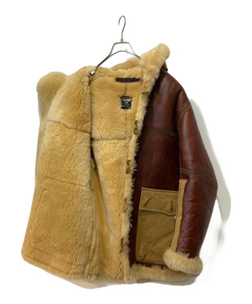 NIGEL CABOURN（ナイジェルケーボン）NIGEL CABOURN (ナイジェルケーボン) COASTAL COMMAND sheepskin JACKET/Type B-7 ブラウン サイズ:50の古着・服飾アイテム