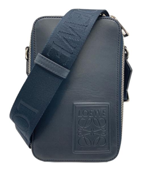 LOEWE（ロエベ）LOEWE (ロエベ) バーティカルクロスボディバッグ ネイビーの古着・服飾アイテム