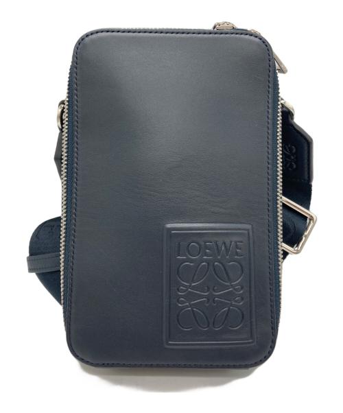 LOEWE（ロエベ）LOEWE (ロエベ) バーティカルクロスボディバッグ ネイビーの古着・服飾アイテム