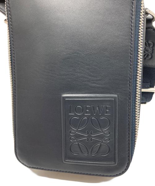 LOEWE（ロエベ）LOEWE (ロエベ) バーティカルクロスボディバッグ ネイビーの古着・服飾アイテム