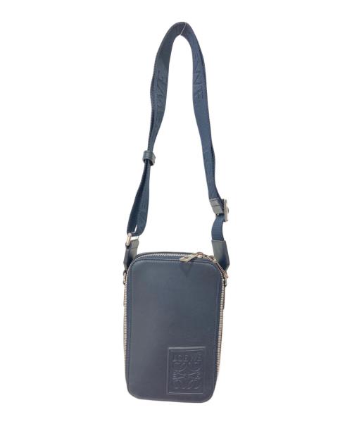 LOEWE（ロエベ）LOEWE (ロエベ) バーティカルクロスボディバッグ ネイビーの古着・服飾アイテム