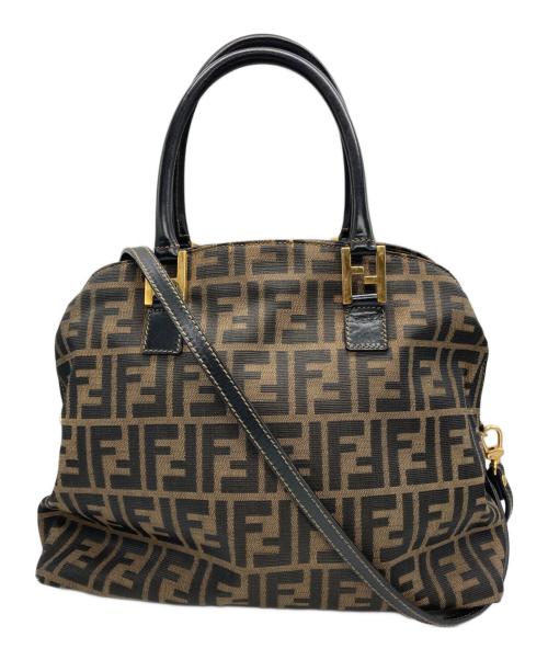 FENDI（フェンディ）FENDI (フェンディ) ズッカ柄ハンドバッグ ベージュの古着・服飾アイテム