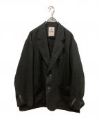 MAISON SPECIALメゾンスペシャル）の古着「Triacetate Prime-Over Tailored Jacket」｜ブラック