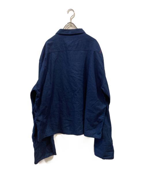 anachronorm（アナクロノーム）anachronorm (アナクロノーム) ROLL UP SLEEVES CHINA COVERALL SHIRTS インディゴ サイズ:36の古着・服飾アイテム