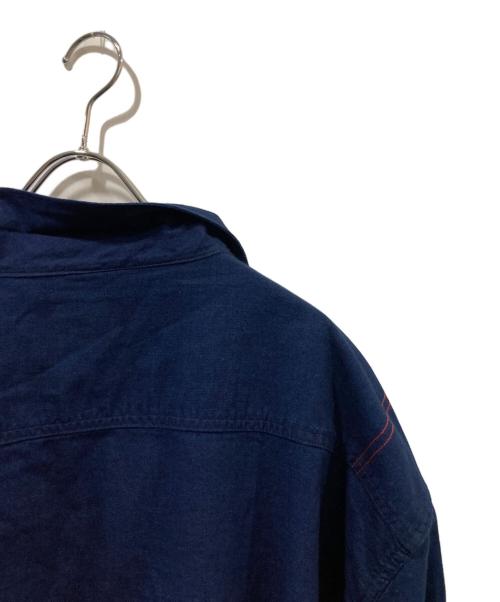 anachronorm（アナクロノーム）anachronorm (アナクロノーム) ROLL UP SLEEVES CHINA COVERALL SHIRTS インディゴ サイズ:36の古着・服飾アイテム