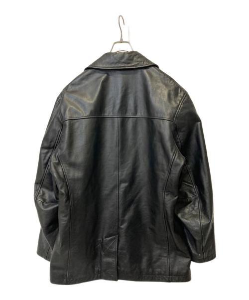 GAP（ギャップ）GAP (ギャップ) レザーPコート ブラック サイズ:Mの古着・服飾アイテム