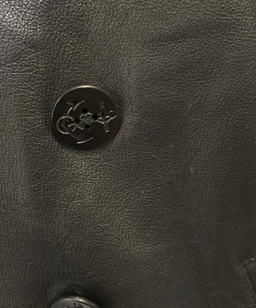 GAP（ギャップ）GAP (ギャップ) レザーPコート ブラック サイズ:Mの古着・服飾アイテム