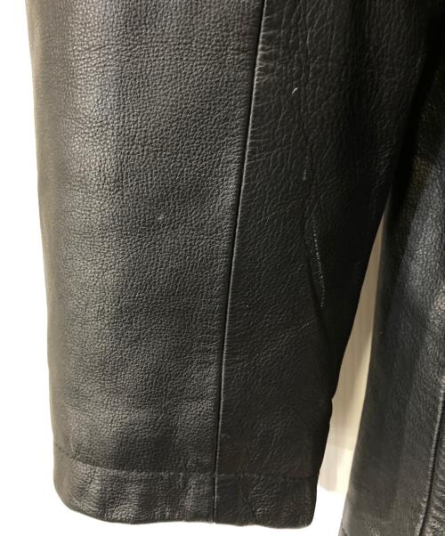 GAP（ギャップ）GAP (ギャップ) レザーPコート ブラック サイズ:Mの古着・服飾アイテム