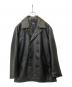 GAP（ギャップ）の古着「レザーPコート」｜ブラック