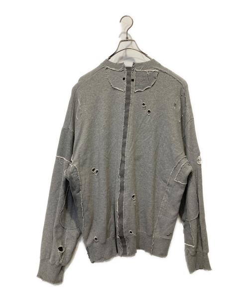 stein（シュタイン）stein (シュタイン) OVERSIZED RECONSTRUCTION SWEAT グレー サイズ:Ｌの古着・服飾アイテム