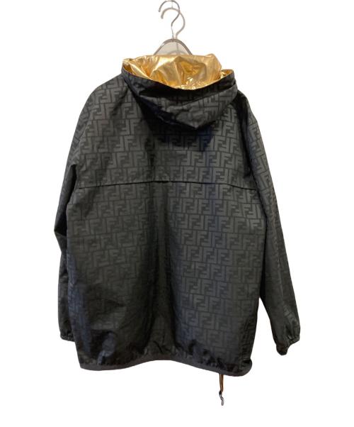 K-WAY（ケイウェイ）K-way (ケイウェイ) FENDI (フェンディ) リバーシブルナイロンジャケット ブラック サイズ:Ｍの古着・服飾アイテム