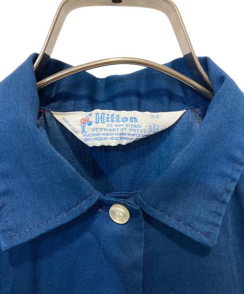 Hilton（ヒルトン）Hilton (ヒルトン) ボーリングシャツ ブルー サイズ:34の古着・服飾アイテム