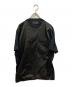 PRADA（プラダ）の古着「ナイロン切替ロゴプレートカットソー」｜ブラック