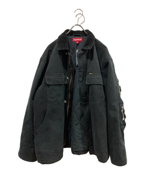 SUPREME（シュプリーム）Supreme (シュプリーム) Old English Canvas Work Jacket ブラック サイズ:Lの古着・服飾アイテム