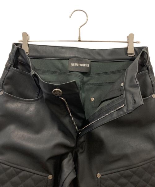 already written（‐）already written (‐) レザーパンツ ブラック サイズ:W30の古着・服飾アイテム