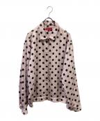 SUPREMEシュプリーム）の古着「Polka Dots Rayon Work Jacket」｜ピンク