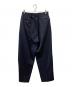 INTERIM (インテリム) VIRGIN WOOL GABARDINE 1-TUCK WIDE TAPERED SLACKS ネイビー サイズ:5：19000円