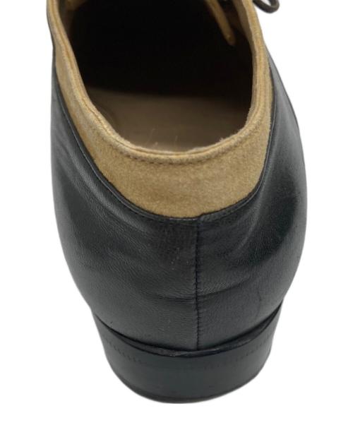 GUCCI（グッチ）GUCCI (グッチ) バイカラーレザーシューズ ブラック×ベージュ サイズ:38の古着・服飾アイテム