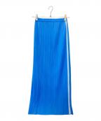 PLEATS PLEASEプリーツプリーズ）の古着「プリーツスカート」｜ブルー