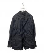 tricot COMME des GARCONSトリココムデギャルソン）の古着「ナイロンテーラードジャケット」｜ブラック