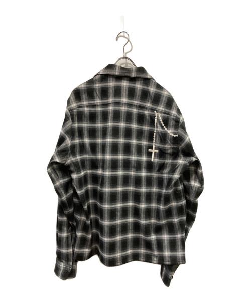 WIND AND SEA（ウィンダンシー）WIND AND SEA (ウィンダンシー) オンブレチェックシャツ ブラック サイズ:Mの古着・服飾アイテム