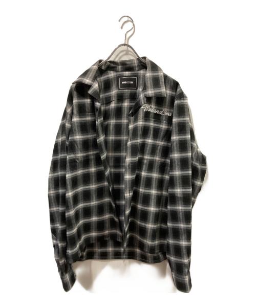 WIND AND SEA（ウィンダンシー）WIND AND SEA (ウィンダンシー) オンブレチェックシャツ ブラック サイズ:Mの古着・服飾アイテム