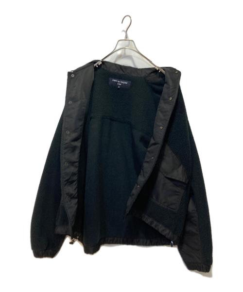 COMME des GARCONS（コムデギャルソン）COMME des GARCONS (コムデギャルソン) エステルボアフリース×エステルタフタジャケット ブラック サイズ:Lの古着・服飾アイテム