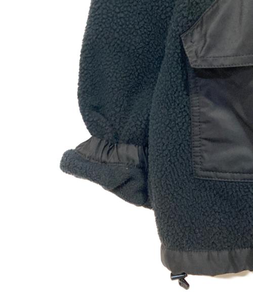 COMME des GARCONS（コムデギャルソン）COMME des GARCONS (コムデギャルソン) エステルボアフリース×エステルタフタジャケット ブラック サイズ:Lの古着・服飾アイテム
