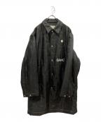 OAMC×Ron Hermanオーエーエムシー×ロンハーマン）の古着「Quilted coat with logo embroidered buttons」｜ブラック