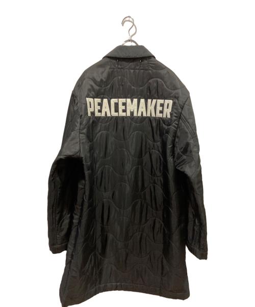 OAMC（オーエーエムシー）OAMC (オーエーエムシー) Ron Herman (ロンハーマン) Quilted coat with logo embroidered buttons ブラック サイズ:Mの古着・服飾アイテム