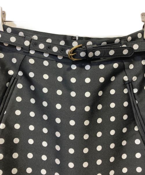 RALPH LAUREN（ラルフローレン）RALPH LAUREN (ラルフローレン) ドットペプラムジャケットセットアップ ブラック×ホワイト サイズ:JK：2　ｽｶｰﾄ：0の古着・服飾アイテム