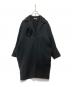 CELINE（セリーヌ）の古着「コサージュ付きエッグコート」｜ブラック
