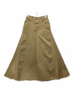 GOOD GRIEF!グッドグリーフ）の古着「Chino Volume Skirt」｜ベージュ