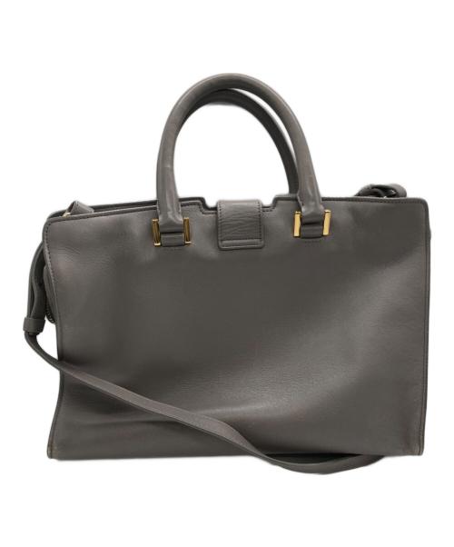 Saint Laurent Paris（サンローランパリ）Saint Laurent Paris (サンローランパリ) プチカバスYライン2WAYバッグ グレーの古着・服飾アイテム