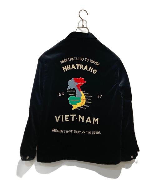 gold（ゴールド）gold (ゴールド) VELVETEEN VIET-NAM JACKET ブラック サイズ:Mの古着・服飾アイテム
