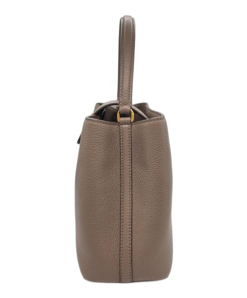 TORY BURCH（トリーバーチ）TORY BURCH (トリーバーチ) britten medium satcel ブラウンの古着・服飾アイテム