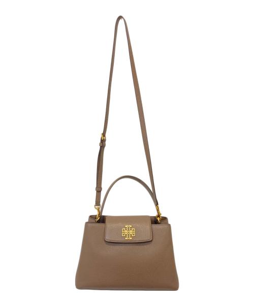 TORY BURCH（トリーバーチ）TORY BURCH (トリーバーチ) britten medium satcel ブラウンの古着・服飾アイテム