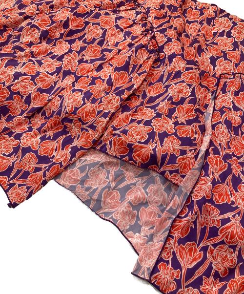 CORCOVADO（コルコバード）corcovado (コルコバード) 花柄ボウタイワンピース レッド サイズ:Ｍの古着・服飾アイテム