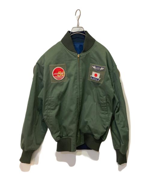JASDF（ジェーエーエスディーエフ）JASDF (ジェーエーエスディーエフ) ワッペンフライトジャケット グリーン サイズ:1の古着・服飾アイテム