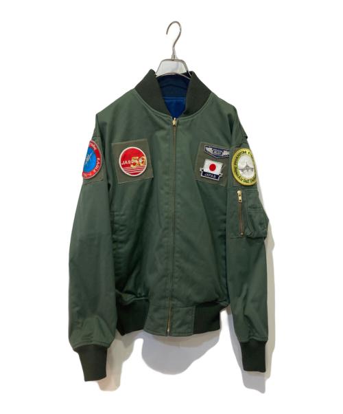 JASDF（ジェーエーエスディーエフ）JASDF (ジェーエーエスディーエフ) ワッペンフライトジャケット グリーン サイズ:1の古着・服飾アイテム