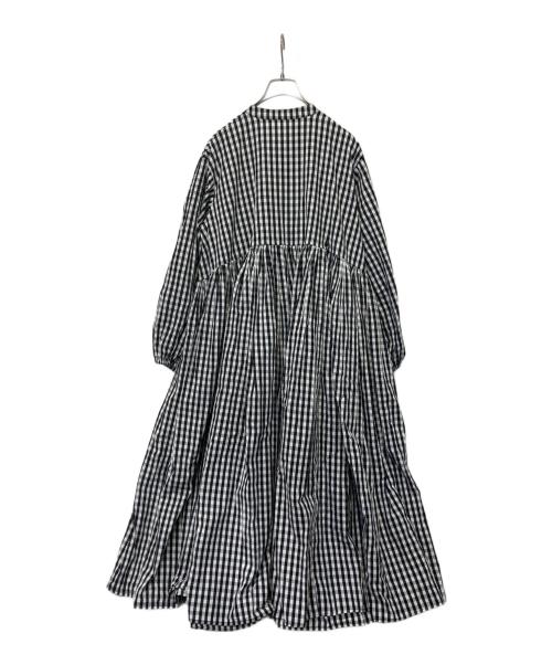 BEARDSLEY（ビアズリー）BEARDSLEY (ビアズリー) 先染めギャザーワンピース ブラック サイズ:1の古着・服飾アイテム