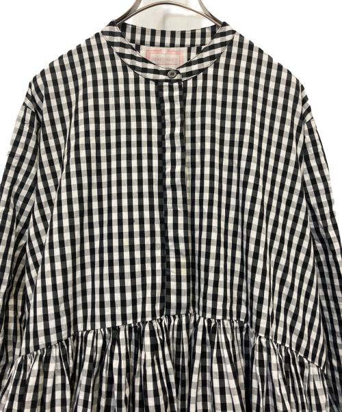 BEARDSLEY（ビアズリー）BEARDSLEY (ビアズリー) 先染めギャザーワンピース ブラック サイズ:1の古着・服飾アイテム