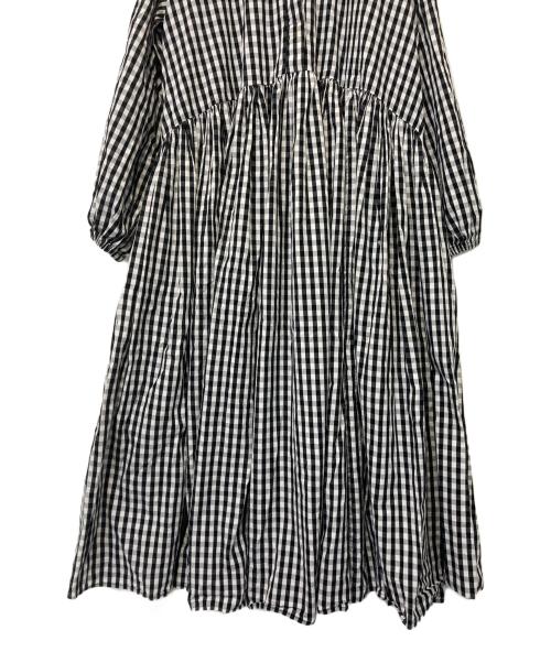 BEARDSLEY（ビアズリー）BEARDSLEY (ビアズリー) 先染めギャザーワンピース ブラック サイズ:1の古着・服飾アイテム